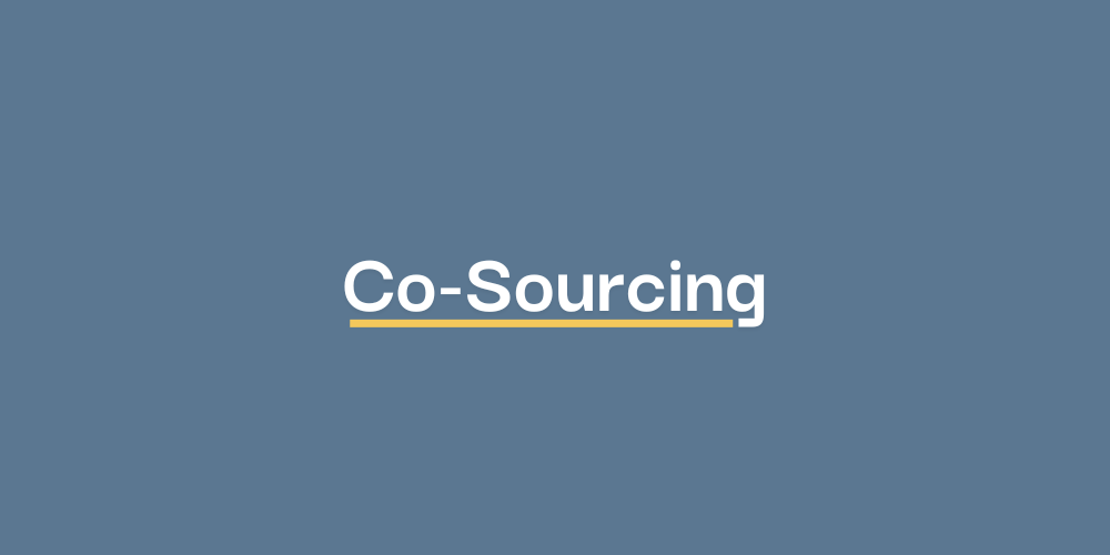 Co-sourcing not outsourcing